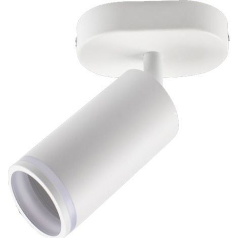 Applique plafoniera orientabile da soffitto o parete 1 diffusore lampada attacco GU10 per bagno soggiorno bianco o nero (1/5)