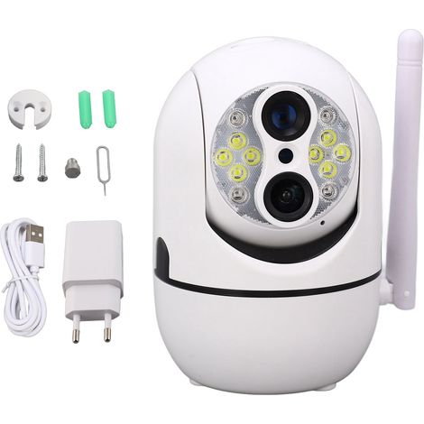 Caméra extérieure sans fil 1080P HD étanche IP66 WiFi 2.4GHz caméra de surveillance maison 100‑240V prise UE (1/5)