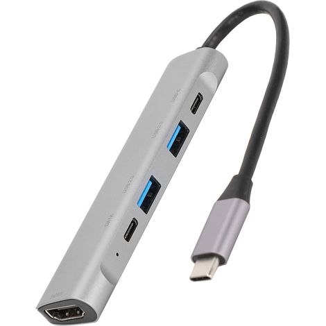 Hub USB‑C vers HDMI 4K 30Hz avec Ports USB 3.0 pour Projecteur et Station d'Accueil Multifonction (1/5)
