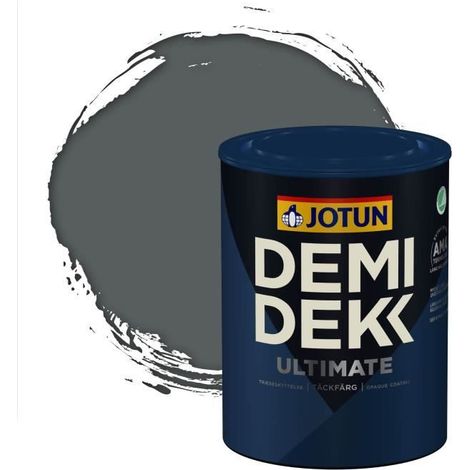 Peinture Bois - DEMI DEKK ULTIMATE - Lasure Opaque Satinée - RAL 7012 - 0,75L (1/2)