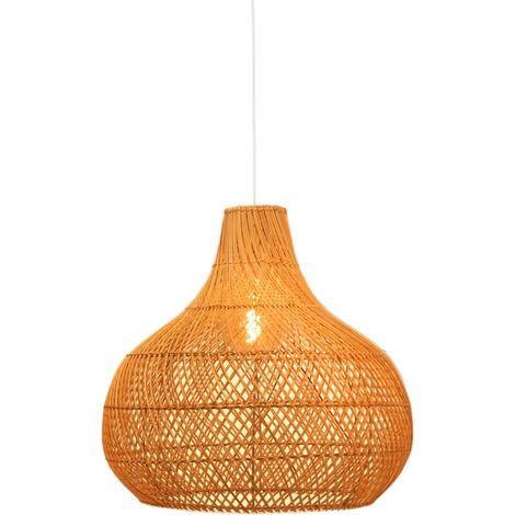Suspension en osier "Samoa" - Blanc boho chic (1/5)
