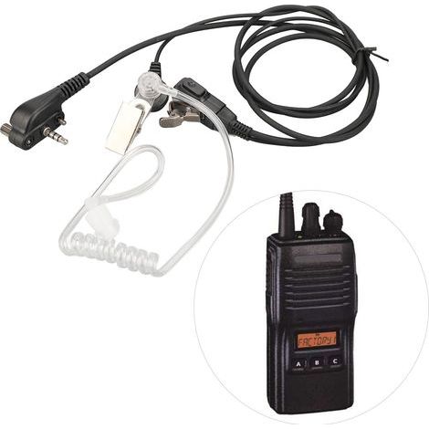 Casque à Tube Acoustique Transparent Réduction Rayonnement Portatif pour Talkie-Walkie Motorola - Lot de 5 (1/5)