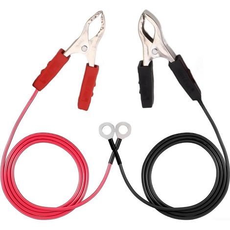Fil de clôture solaire pour clôture électrique pour chargeur de 91 cm avec pinces crocodiles pour une connexion sûre sur les clôtures de ferme et de jardin