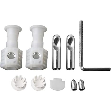 Kits de Fixation pour Toilettes Suspendues Vis de Fixation Boulons de Fixation Mural Universel Boulons de Fixation pour Siège de Toilette de Vis (1/5)