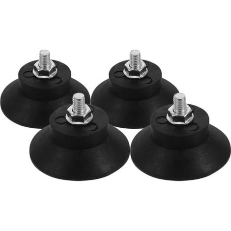 Garneck Lot de 4 patins en caoutchouc anti-vibrations avec filetage, (1/5)