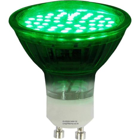 Projecteur, lampe LED verte GU10 de 3 W (1/4)