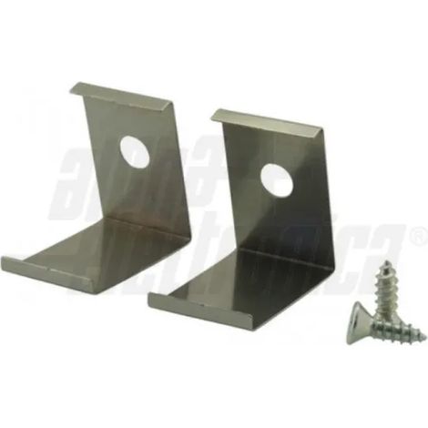 STAFFA FISSAGGIO PROF. ANGOLARE PIENO "L" KIT 2PZ.