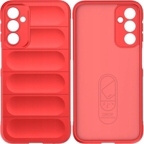 Magic Shield Hülle für Samsung Galaxy A24 4G, flexible Schutzhülle, rot (1/5)