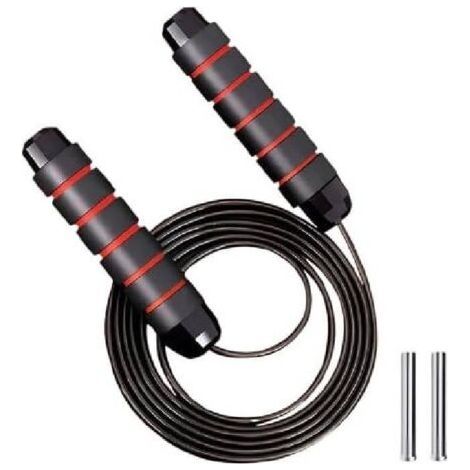 Corde à sauter lestée – corde à sauter sportive – corde à sauter pour adultes – corde à sauter carrée – idéale pour la corde à sauter – convient aux adultes – longueur facilement ajustable (1/5)