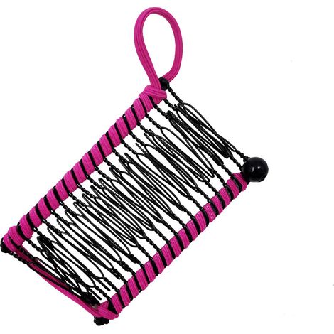 Pinza para el cabello tipo banana extensible, peine doble, accesorio para cabello grueso y elástico, 20 dientes, pinza rosa para el cabello para mujer