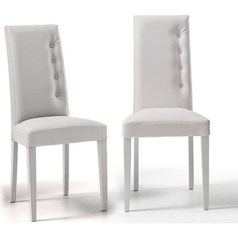 2 Sedie Soggiorno Moderne Design Made in Italy - Dream  Sedie Cucina e Sala da Pranzo  StilProjectStore.com  Bianco (1/3)