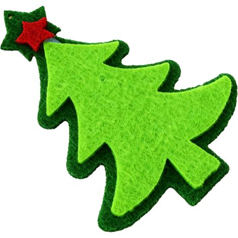 Doppellagige Filz-Schneemann-Applikationen, Filzdekorationsset für Weihnachtsdekorationen, 3-teilig (1/5)