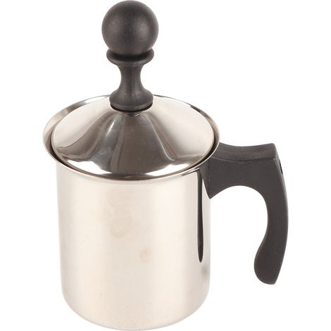 Mousseur À Lait Manuel - Acier Inoxydable - Double Maille - Pour Café Et Cappuccino - 400ml (1/5)