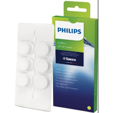 Pastillas Quita grasas Para Cafeteras Saeco Original CA6704/10 Pack de 6