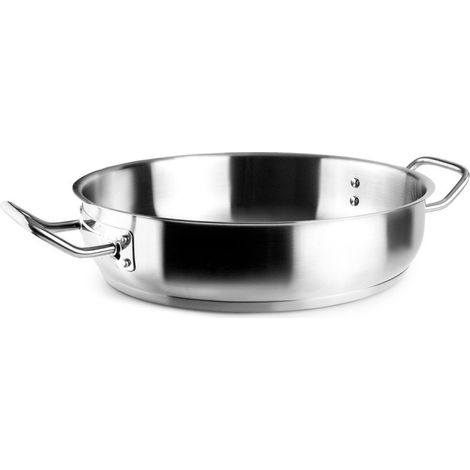 Padella per paella in acciaio inox Lacor 32 cm Padella per paella professionale Adatta a tutti i tipi di fornelli Lavabi (1/5)