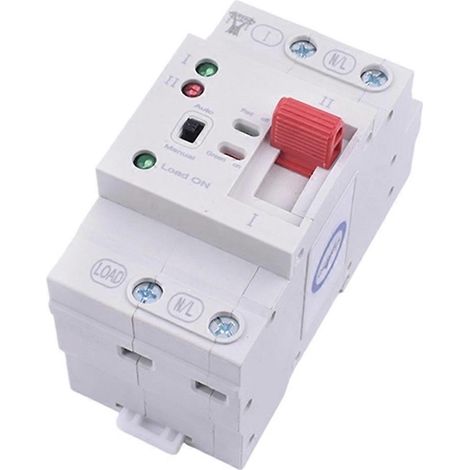 Commutateur de transfert manuel ATS 2P sur rail DIN, bobine 230 V, type PC, alimentation de ville vers générateur 63 A (1/5)