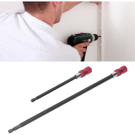 Rallonge de 300 mm + rallonge de 150 mm + 2 embouts PH2, tige de connexion autobloquante rallongée, connecteur de perçage, douille hexagonale magnétique de 6,35 mm, rallonge de 1/4 pouce (1/5)