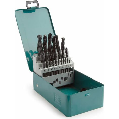 D-54097 Coffret de forets pour métal 1 - 13 mm, HSS-R, 25 pcs (1/4)