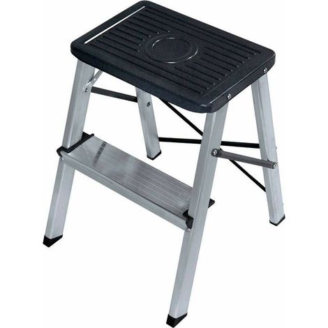 edm Sgabello pieghevole in alluminio nero 60 cm (1/2)