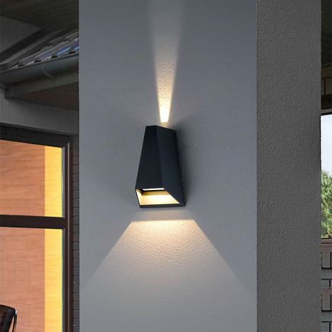 applique murale LED moderne et simple 3000 K IP65 éclairage direct vers le haut bas idéale pour décorer un escalier ou salon. (1/5)