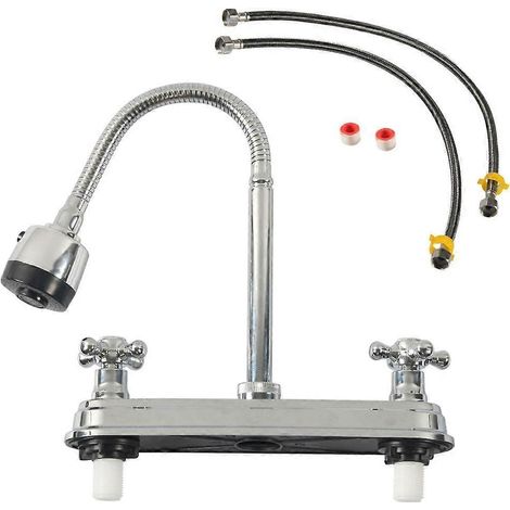 Robinet de cuisine facile à nettoyer et résistant à la corrosion, idéal pour les caravanes. (1/4)