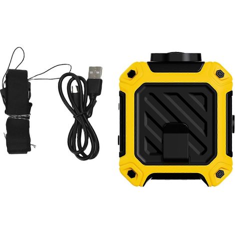 Mini-Akku-Gürtelventilator, 10000 mAh, 5-stufiger bürstenloser Motor, tragbarer Clip für Camping, USB-Akku (1/5)