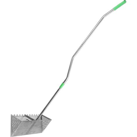 Râteau à Puces de Sable pour la Plage, Pelle Puces Pêche Détachable Dents Pointues Panier Large Râteau de Plage Tamis à Sable Durable Pelle Outils Pratiques pour Trouver (1/5)