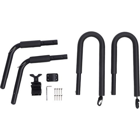 Kit de support de planche de surf pour Scooter, cyclomoteur, vélo, alliage d'aluminium, support de montage pour moto de 8 pieds ou moins, noir (1/5)