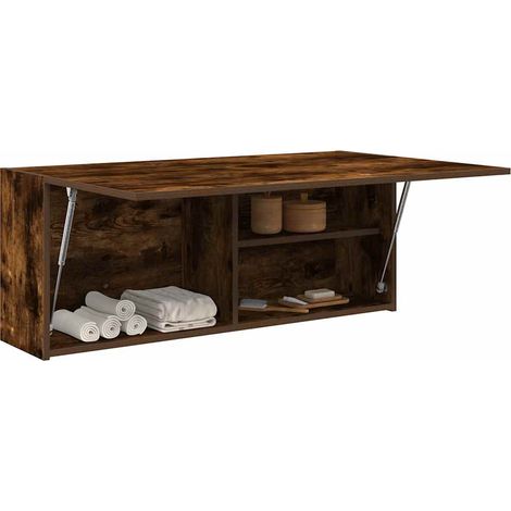 Armoire murale de salle de bain LOZZA 100 x 25x40-Marron fumé (1/5)