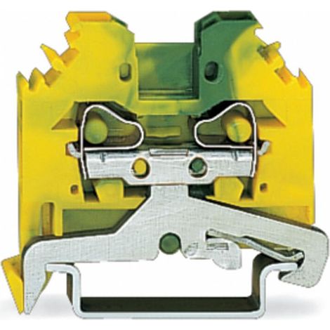 Wago Schutzleiterklemme 281-107, 4mm2, Thermoplast, Grün/Gelb (1/4)