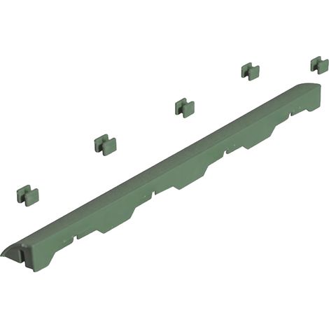 baldosa de acabado artplast easy polipropileno verde 39x4.5 cm (1/5)