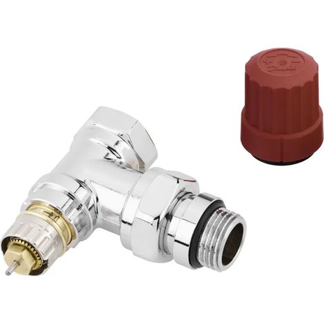 Danfoss Corpo valvola RA-NCX 15 R 1/2, ad angolo, cromato, 013G4237