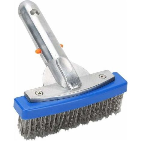 – Brosse de nettoyage pour piscine 5in – Acier inoxydable haute qualité – Angle 45° pour nettoyage efficace – Poils élastiques haute densité (1/5)