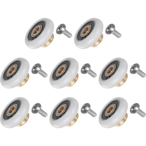 2 Ensembles Roue, Porte Douche, Verre 20mm, Laiton, Salle De Bain (1/5)