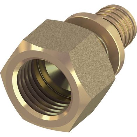 TECEflex Übergangsmuffe, Standard Messing, 765010 (1/2)