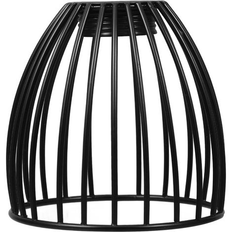 Abat-Jour Cage Métallique Pour Suspension 8X8X8 Cm Abat-Jour En Fer Forgé Pour Lampe Intérieure Accessoire Luminaire Décoratif Style Industriel (1/5)