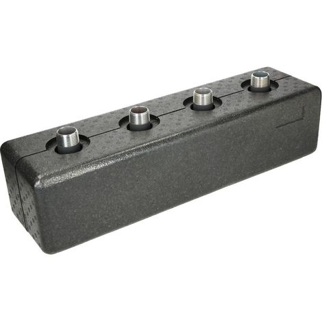 Répartiteur chauffage 80/60-2 isolation entraxe 125 mm jusqu'à 3 m³/h ou 70 kW