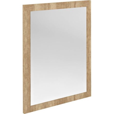 Miroir NIROX avec cadre 60x80cm, chêne Alabama (1/4)