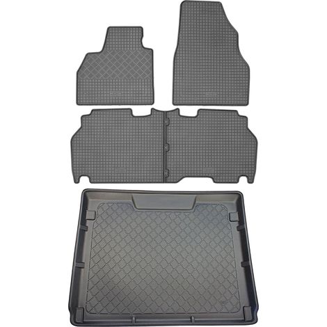 Renault Kangoo II Typ W Kastenwagen (5-Türer) ab 01.2008 Set - Gummifußmatten + Kofferraummatte (1/5)