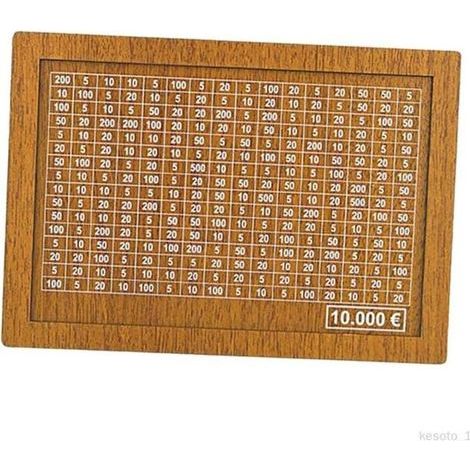 Tirelire en bois tirelire compteur tirelire tirelire boîtes pour enfant 10000 euros-Ywey
