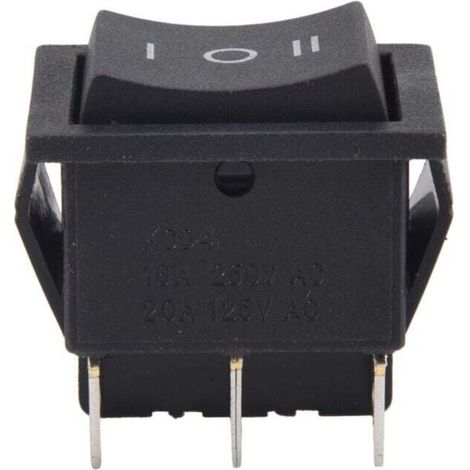Interrupteur à Bascule 3 Positions 6 Broches 250V AC 16A 125V AC 20A Profil Bas (1/4)