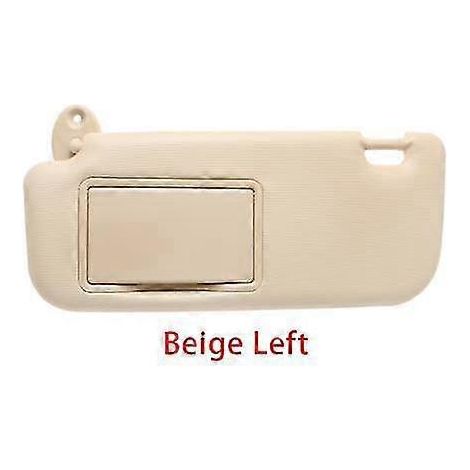 Pare-soleil gris beige avec miroir de maquillage pour Toyota Corolla 2014-2017 - Accessoires auto - Pare-soleil - Beige - Côté gauche (1/5)