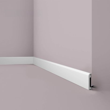 Skirting NMC FL12 WALLSTYL Noel Marquet Base molding Stucco moulding Decorative moulding timeless classic design white 2 m