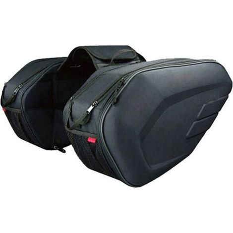 Sacoches latérales de moto pour cyclisme, Organisateur de rangement arrière universel de 36 58L avec couverture imperméable