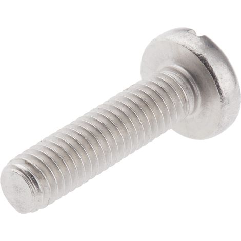 Vis à métaux RS PRO M5 à tête Cylindrique fendue en Acier Inoxydable, 20mm ( Prix pour Sachet de 100 )