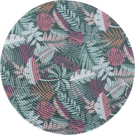 Set de table rond ambiance tropicale (1/3)