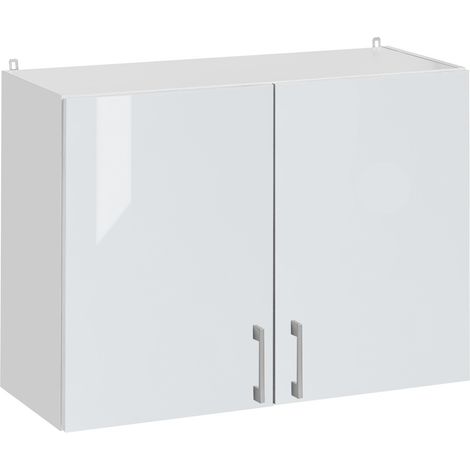 Mueble alto de cocina Eco L 60 con 2 puertas blanco brillo (1/5)