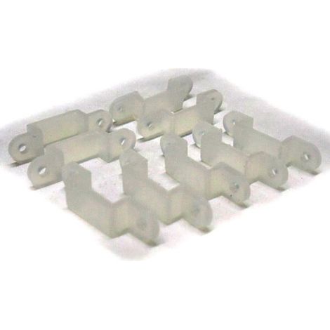 20 PZ Clip Per Fissare Bobina Striscia Led Impermeabile Da 8mm Di Larghezza (1/3)