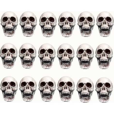 18-teiliges Totenkopf-Deko-Set für Halloween