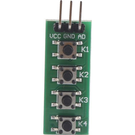 Bouton module clavier 4 touches 1 sortie analogique AD Pin KC11B04 (1/5)